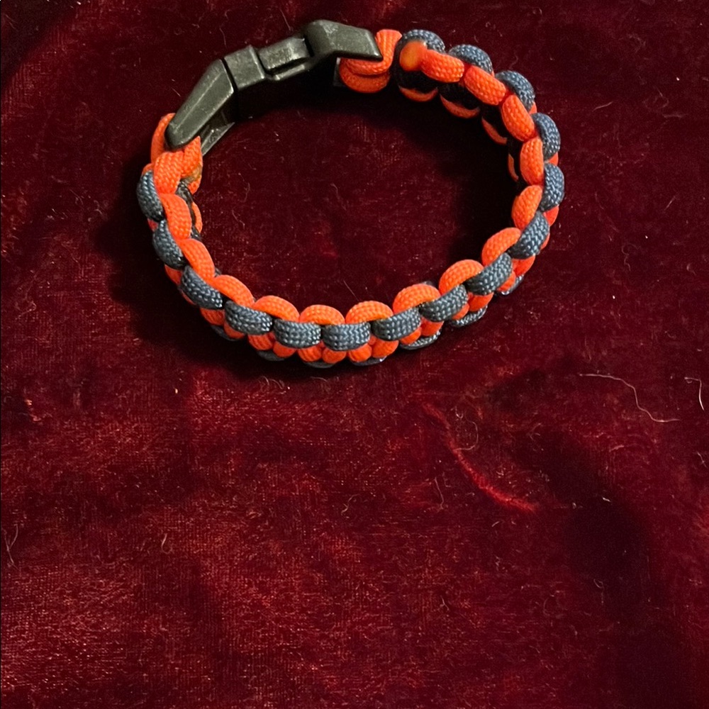 Orange and Blue Paracord Bracelet